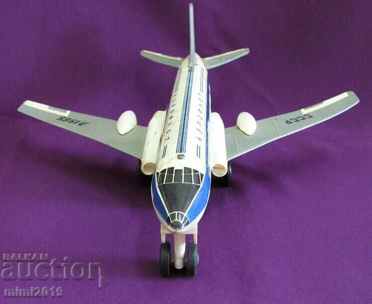 60's Large Metal Toy Airplane Aeroflot USSR - 6 60's Large Metal Toy Airplane Aeroflot USSR - 6