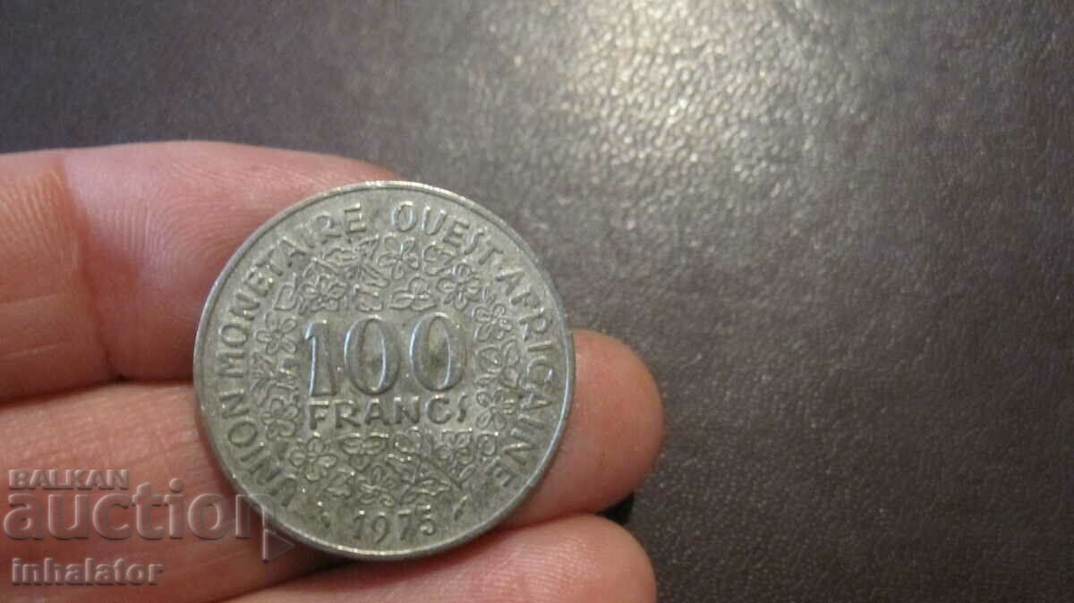 Западна африка 100 франка 1975 год