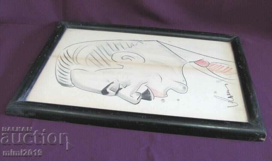 30's Original Portrait Caricature - 5 30's Original Portrait Caricature - 5