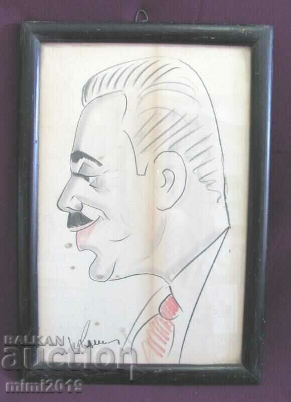 30's Original Portrait Caricature - 7 30's Original Portrait Caricature - 7