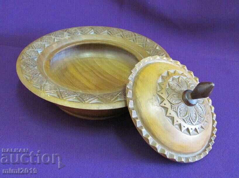 Αντίκα Χειροποίητη Ξύλινη Ζαχαριέρα, Μπολ με τιμή 40.00 BGN | € 20.45 Αντίκα Χειροποίητη Ξύλινη Ζαχαριέρα, Μπολ με τιμή 40.00 BGN | € 20.45