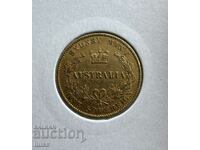 Златна монета Австралия 1 Суверен 1870г. Виктория