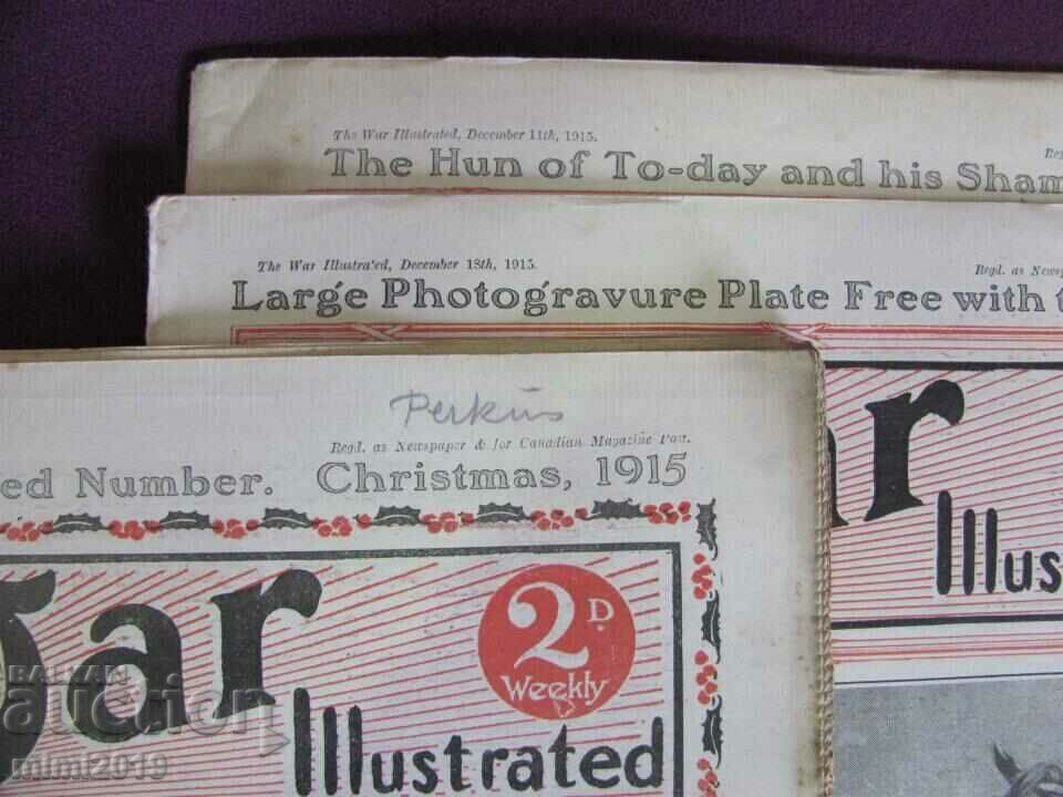 1915 First World War 3 pcs. Magazines-Che War Illustrated with price 60.00 BGN | € 30.68 1915 First World War 3 pcs. Magazines-Che War Illustrated with price 60.00 BGN | € 30.68