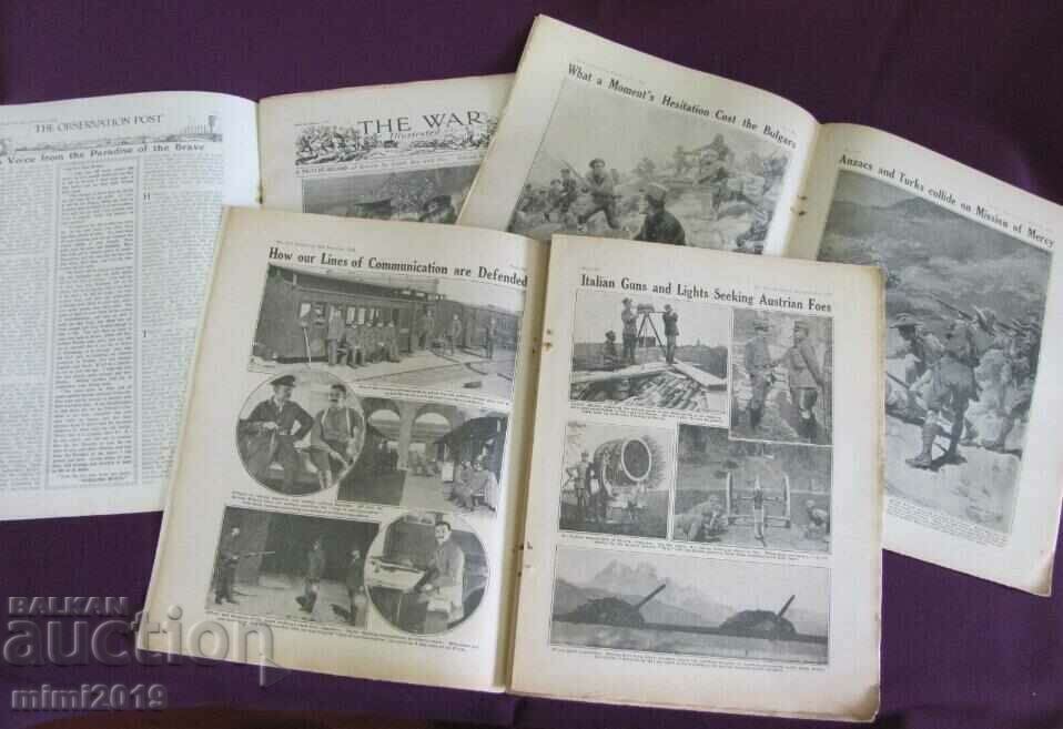 Auction 1915 First World War 3 pcs. Magazines-Che War Illustrated Auction 1915 First World War 3 pcs. Magazines-Che War Illustrated