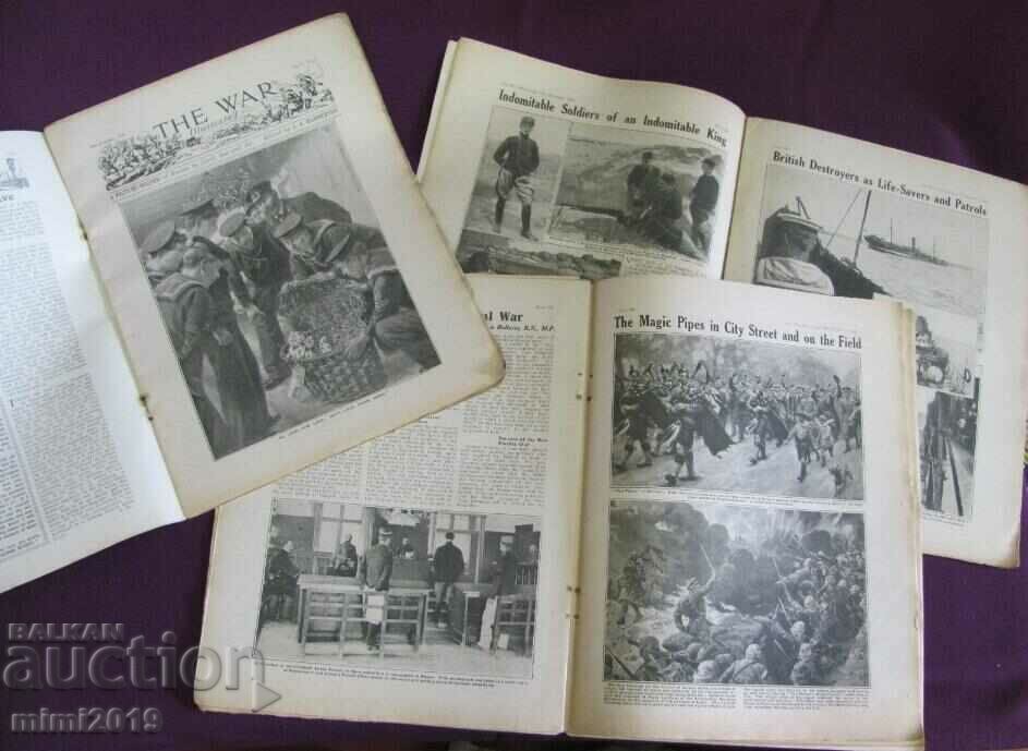 Delivery of 1915 First World War 3 pcs. Magazines-Che War Illustrated Delivery of 1915 First World War 3 pcs. Magazines-Che War Illustrated
