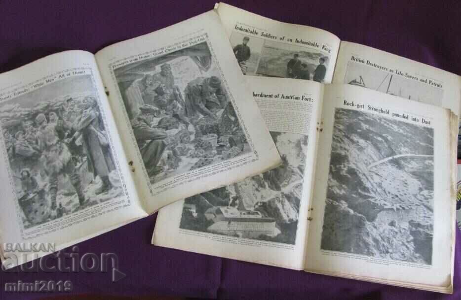 1915 First World War 3 pcs. Magazines-Che War Illustrated - 5 1915 First World War 3 pcs. Magazines-Che War Illustrated - 5