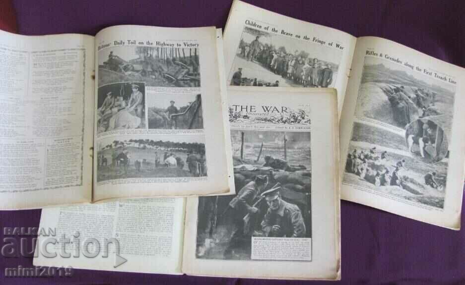 1915 First World War 3 pcs. Magazines-Che War Illustrated - 6 1915 First World War 3 pcs. Magazines-Che War Illustrated - 6