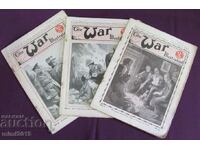 1915 Πρώτος Παγκόσμιος Πόλεμος 3 τεμ. Magazines-Che War Illustrated