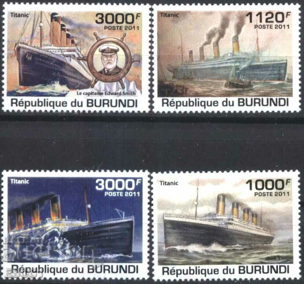 Ștampile curate Ships Titanic 2011 din Burundi