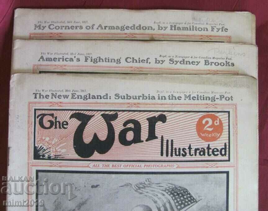 1917 First World War 3 pcs. Magazines-Che War Illustrated with price 60.00 BGN | € 30.68 1917 First World War 3 pcs. Magazines-Che War Illustrated with price 60.00 BGN | € 30.68