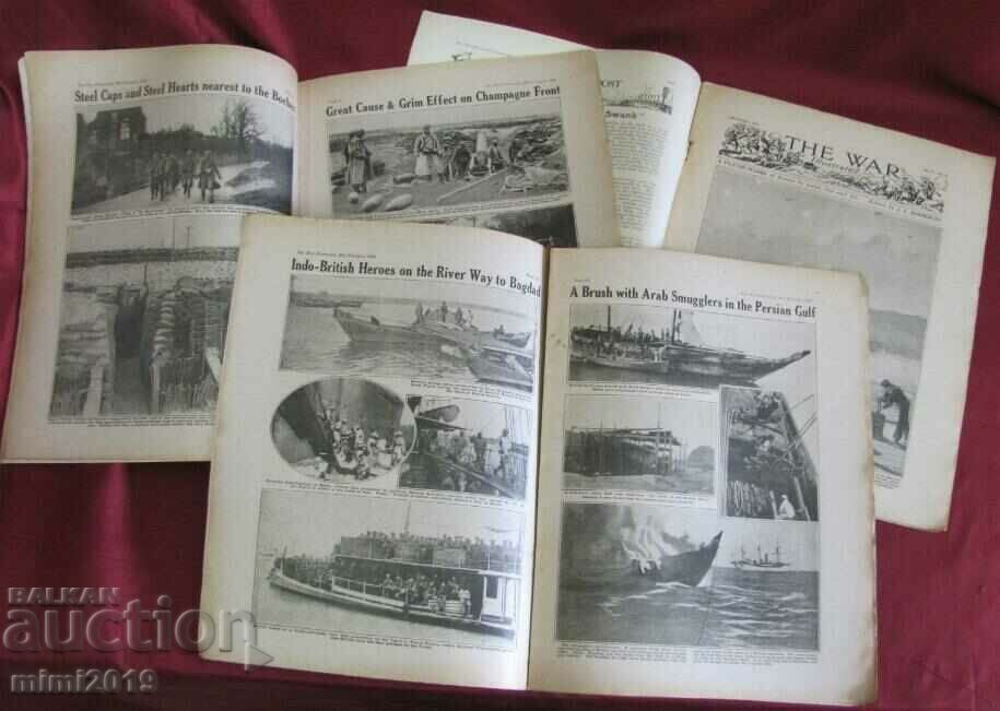 1916 First World War 3 pcs. Magazines-Che War Illustrated - 5