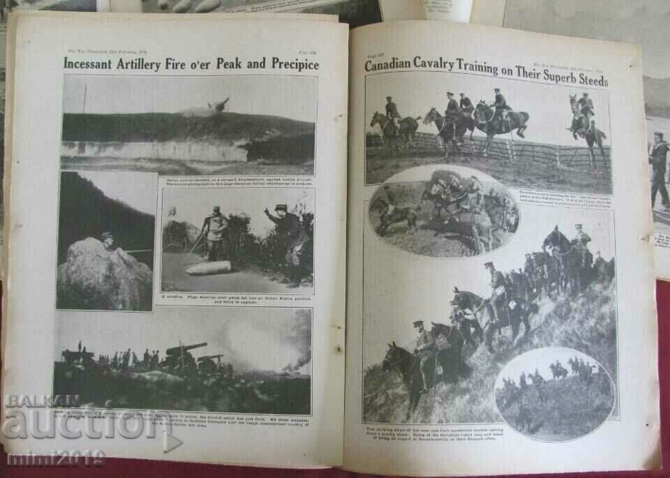1916 First World War 3 pcs. Magazines-Che War Illustrated - 6