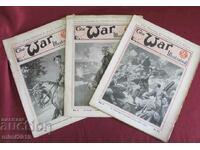 1916 Primul Război Mondial 3 buc. Reviste-Che War Ilustrate