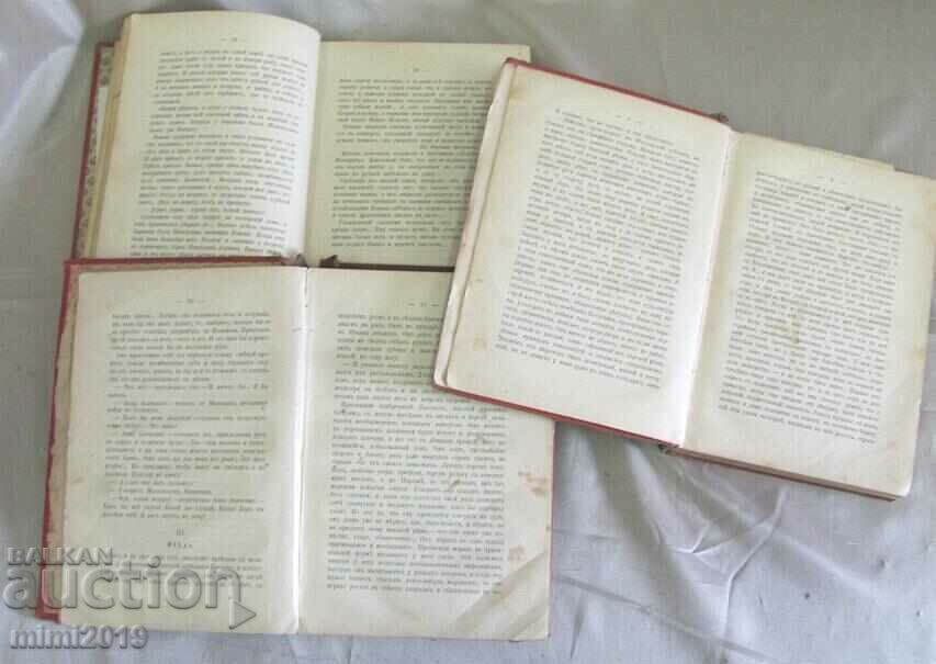 1890 Cărți 3 buc Povești de A. Cehov Coperți Art Nouveau - 5