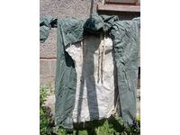 Military waterproof rubber raincoat