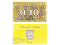 tino37- LITUANIA - 0,10 TALON - 1991 - UNC