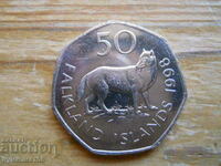 50 pence 1998 - Falkland Islands