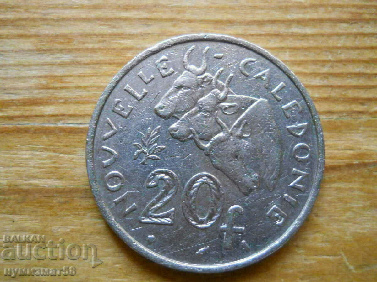 20 francs 1972 - New Caledonia