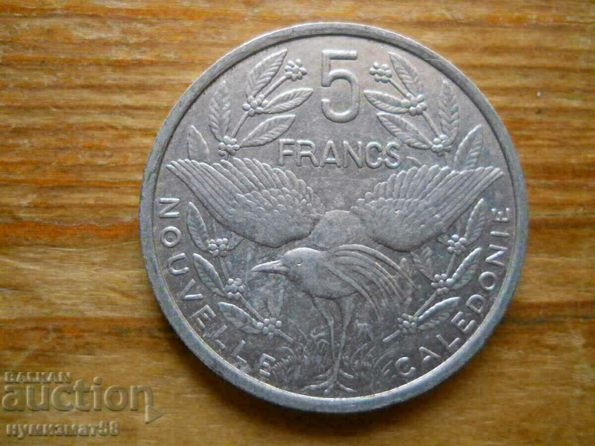 5 франка 1986 г  - Нова Каледония