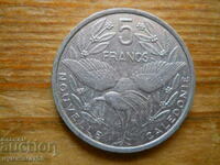 5 франка 1986 г  - Нова Каледония