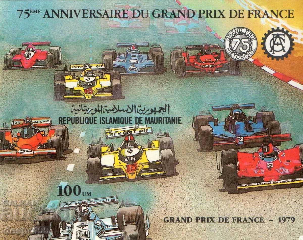 1982. Мавритания. 75 год. на Гран При на Франция. Блок.