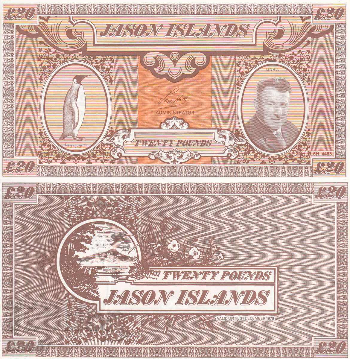 tino37- JASON ISLANDS - 20 £ - 1979 - UNC