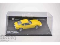 Metal car collector OPEL GT 1968-1973, scale 1:43