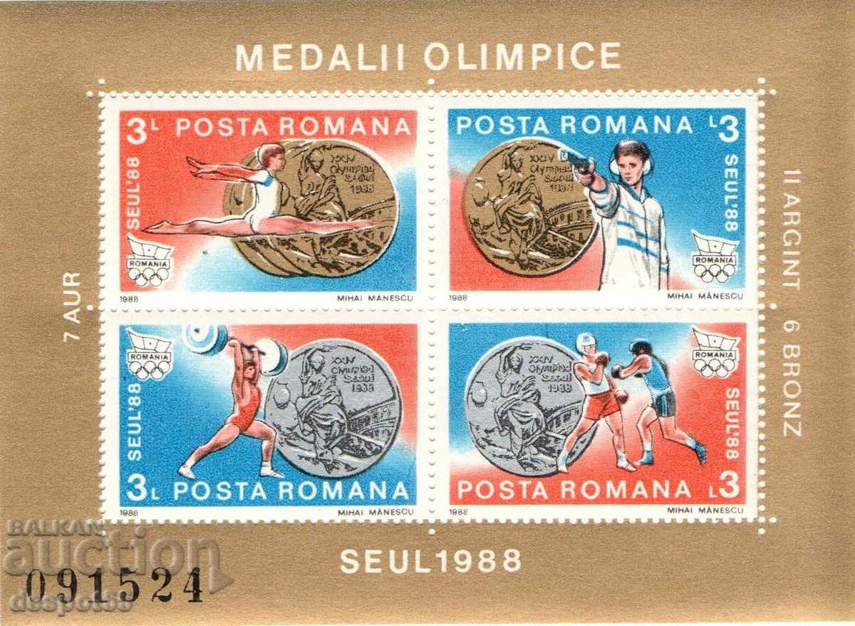 1988. Romania. Romanian medals at the Seoul Olympics.
