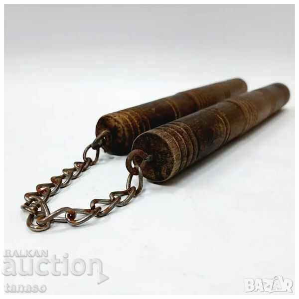 Old Wooden Nunchaku(13.3) - 5 Old Wooden Nunchaku(13.3) - 5