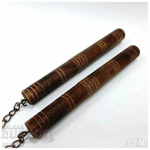 Old Wooden Nunchaku(13.3) - 6 Old Wooden Nunchaku(13.3) - 6