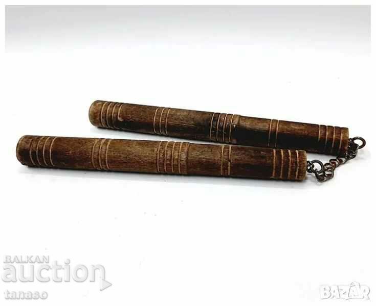 Old Wooden Nunchaku(13.3) - 7 Old Wooden Nunchaku(13.3) - 7
