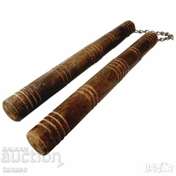 Old Wooden Nunchaku(13.3)