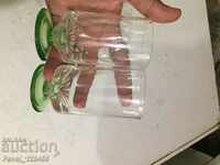 2 thin-walled glasses
