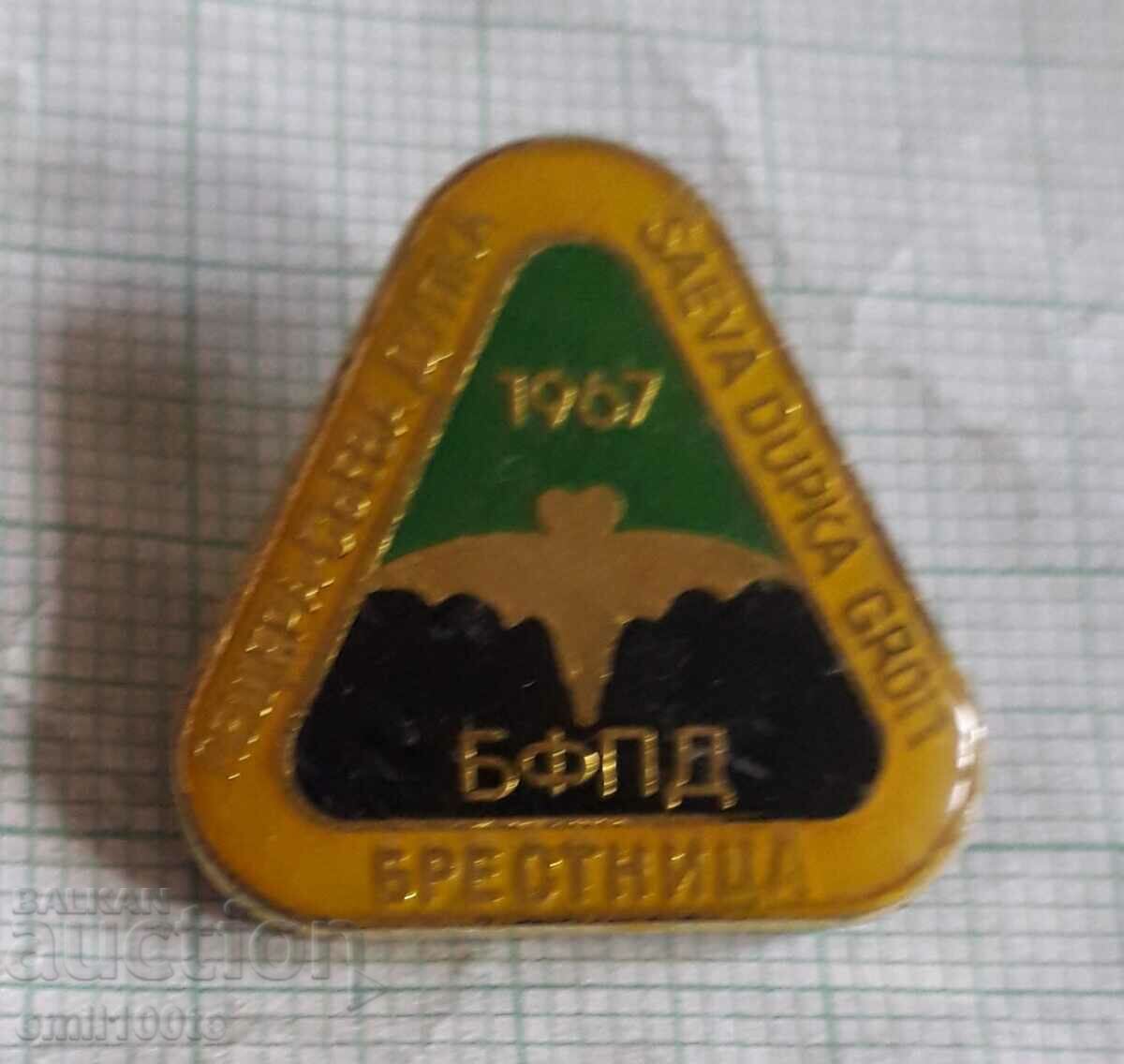 Badge - Saeva Dupka cave Brestnitsa BFPD