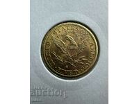 US 5 Dollar 1886S Liberty Head Gold Coin