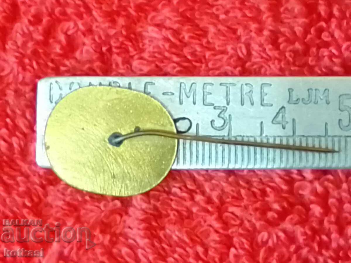 Old social metal badge pin V. Kolarov excellent with price 5.50 BGN | € 2.81 Old social metal badge pin V. Kolarov excellent with price 5.50 BGN | € 2.81