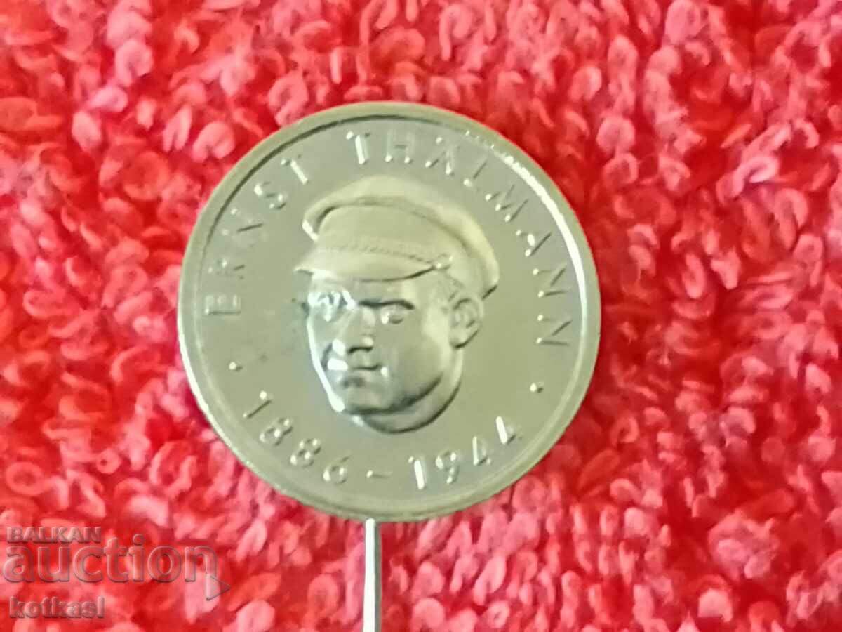 Old social metal badge pin ERNST THALMANN 1886-1944 Ernst - 5 Old social metal badge pin ERNST THALMANN 1886-1944 Ernst - 5