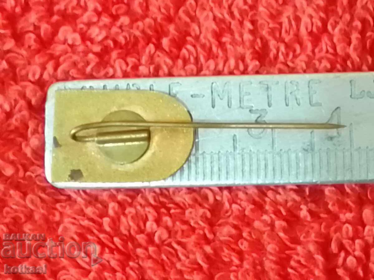 Стара соц метална значка игла емайл KUNGLA  Естония с цена € 1.80 | 3.52 лв.