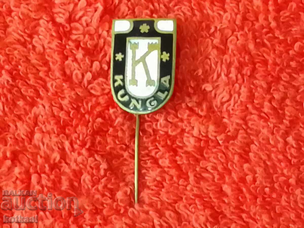 Delivery of Old social metal badge pin enamel KUNGLA Estonia Delivery of Old social metal badge pin enamel KUNGLA Estonia
