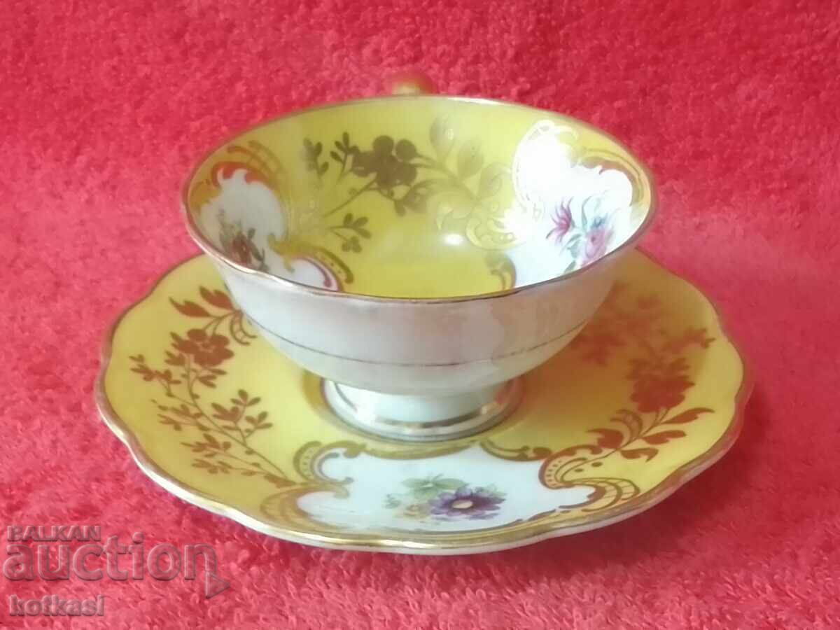 Δημοπρασία Παλιά πορσελάνινη συλλογή Moka σετ φλιτζανιού επιχρυσωμένη συλλογή Tettau Δημοπρασία Παλιά πορσελάνινη συλλογή Moka σετ φλιτζανιού επιχρυσωμένη συλλογή Tettau