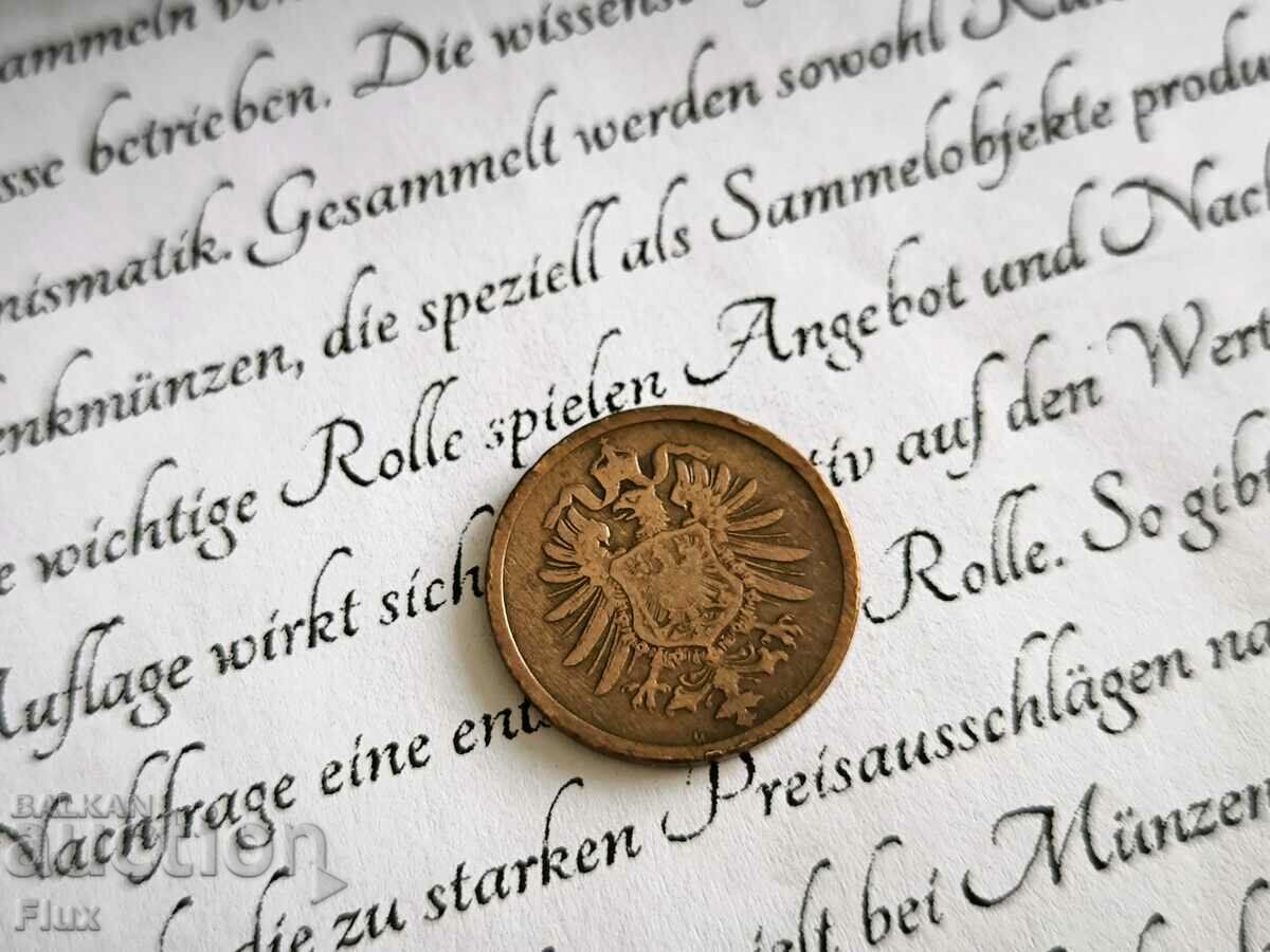 Reich Coin - Germany - 2 Pfennig | 1875; series G with price 9.00 BGN | € 4.60 Reich Coin - Germany - 2 Pfennig | 1875; series G with price 9.00 BGN | € 4.60