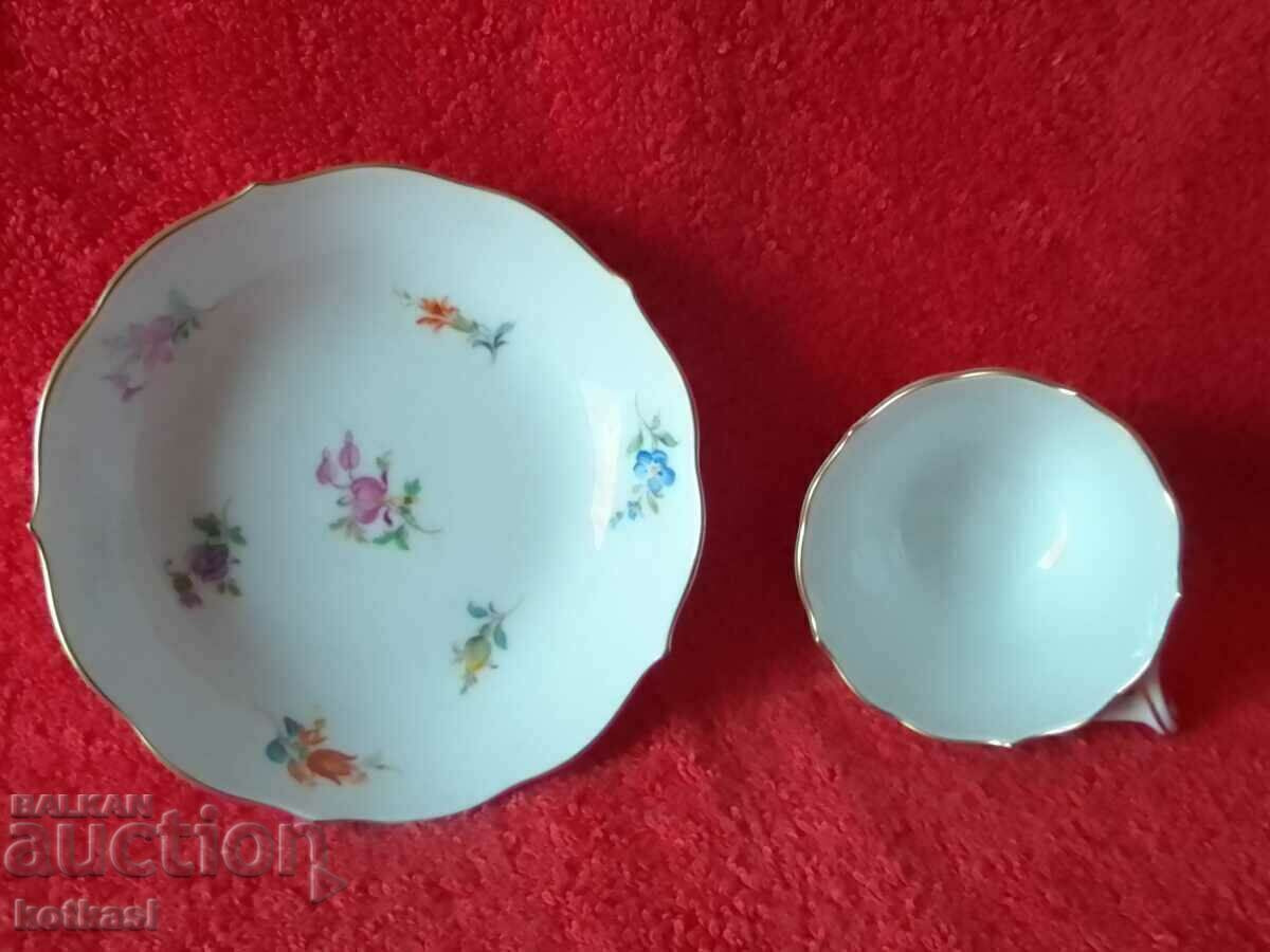 Auction Double old porcelain set cup plate gilt Meissen Meissen Auction Double old porcelain set cup plate gilt Meissen Meissen