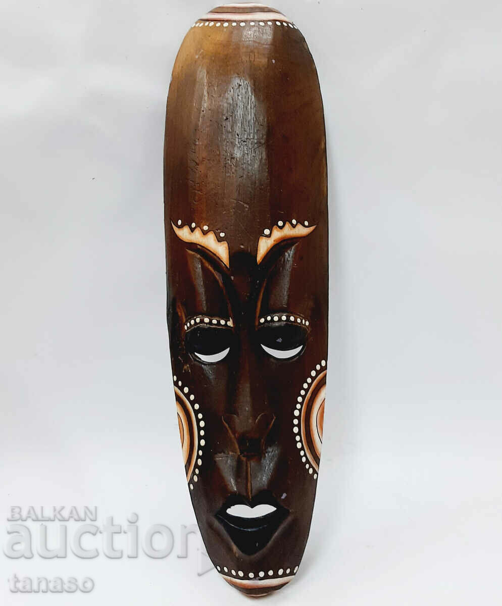 Mască tribală africană din lemn (14,2)