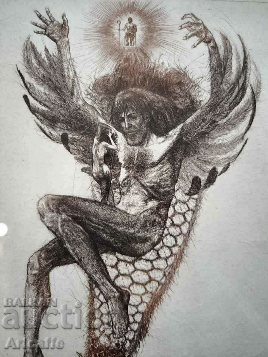 Delivery of Robert Baramov-original graphic with new frame Delivery of Robert Baramov-original graphic with new frame