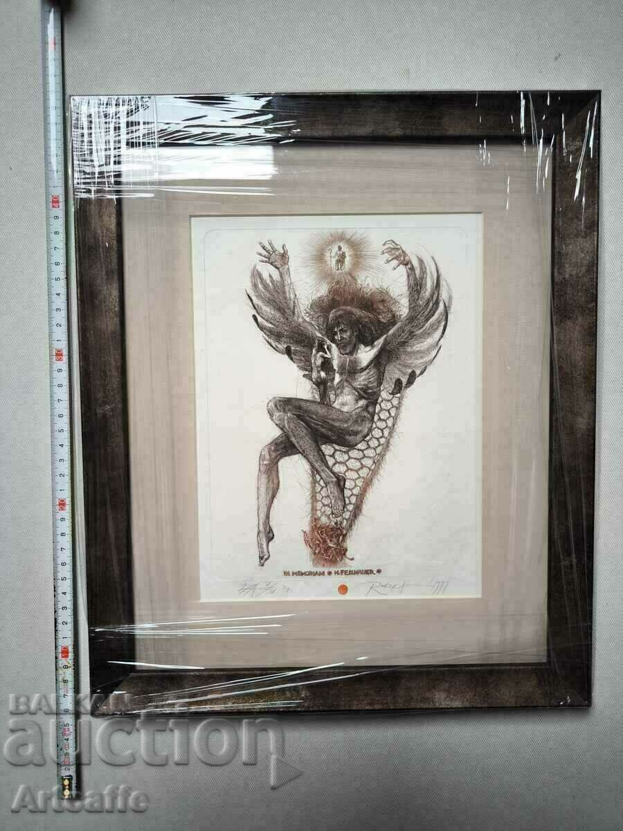 Robert Baramov-original graphic with new frame Robert Baramov-original graphic with new frame
