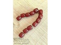 Antique Turkish Ottoman Red Amber Rosary