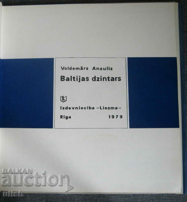 Baltic amber Baltic amber Lithuanian book 1979 - 7