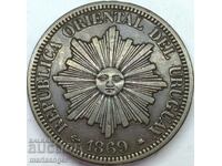 4 centesimos 1869 Monetăria Uruguayului Paris