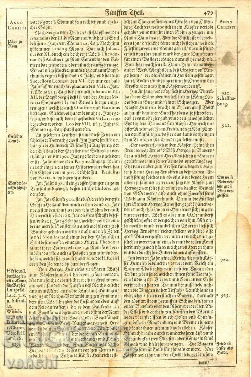 Auction 1630 - ENGRAVING - HISTORICAL CHRONICLE - ORIGINAL Auction 1630 - ENGRAVING - HISTORICAL CHRONICLE - ORIGINAL