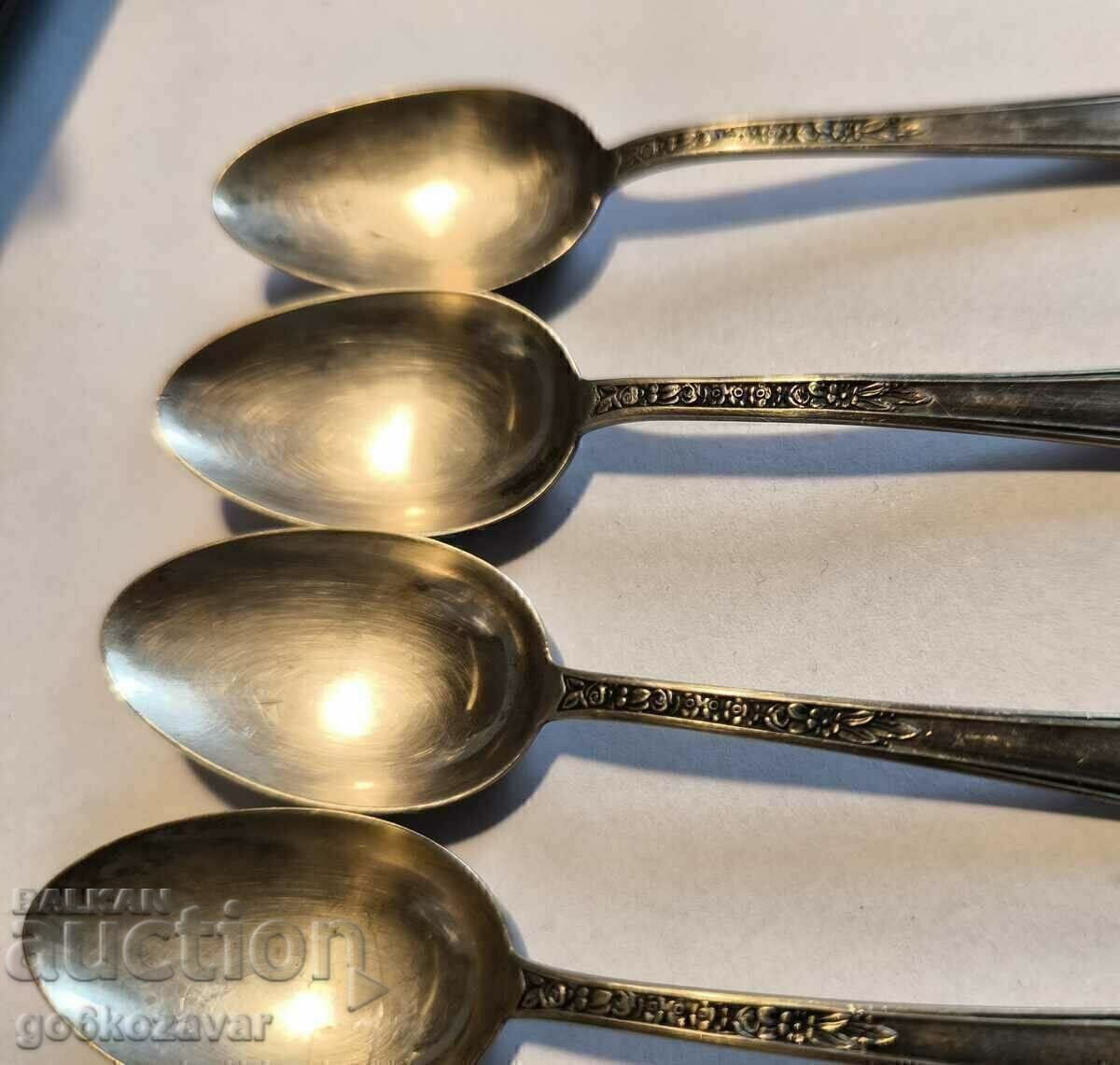 Delivery of Set of old silver spoons. Perfect collection!